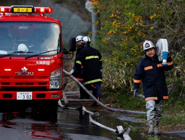 Tsunami survivor battles wildfire to protect hometown in Japan’s northeast