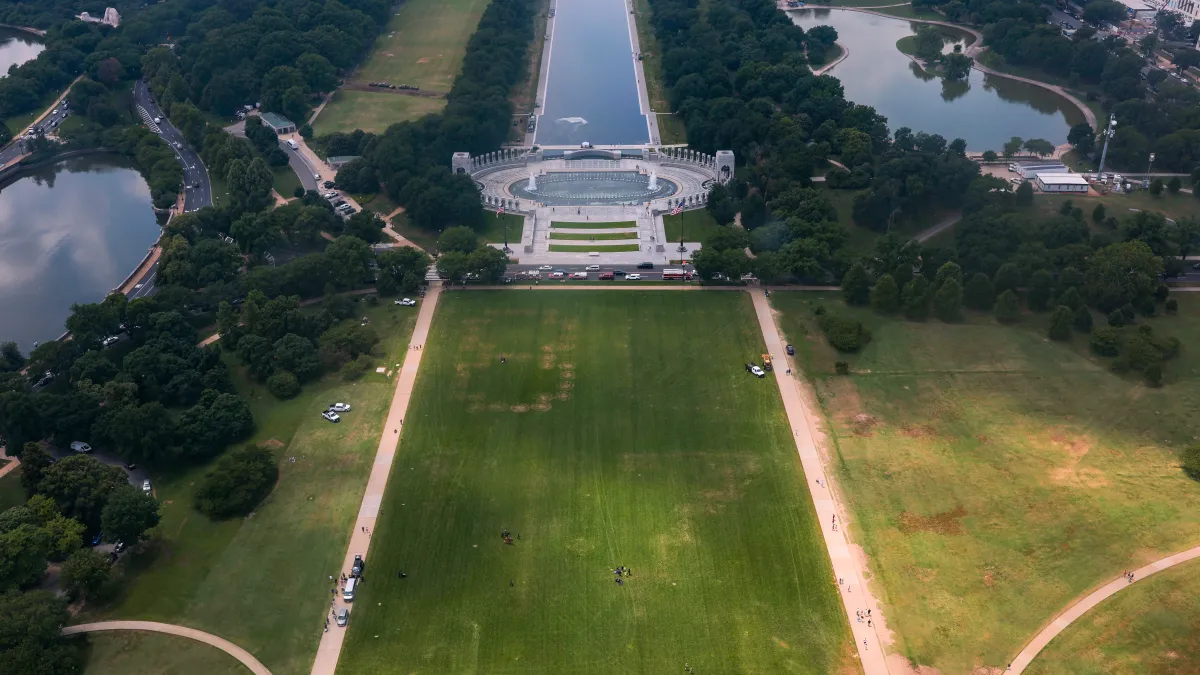 Giant ‘8647' numbers appear on National Mall grass