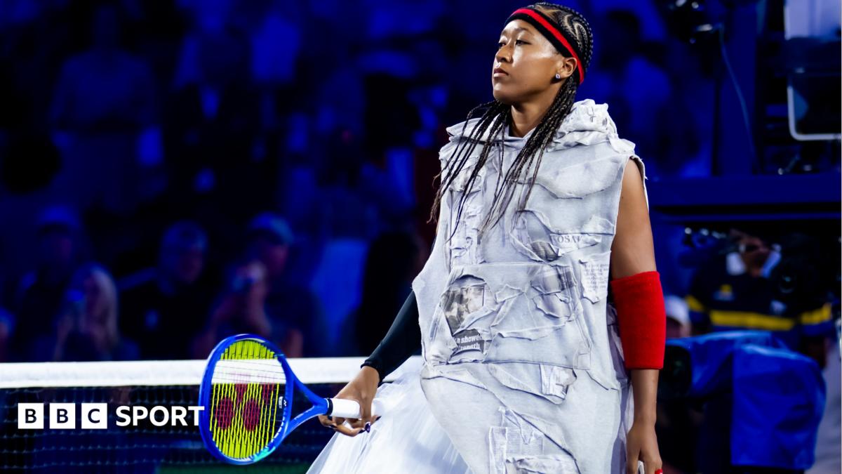 A newspaper gown and an NBA tribute - Osaka's US Open fashion statement