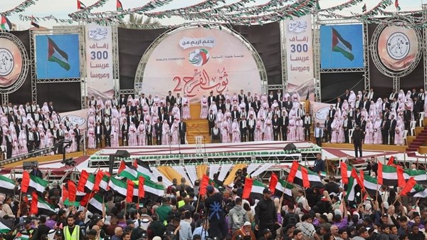UAE's Operation Chivalrous Knight 3 organises mass wedding in Gaza with support from Khalifa bin Zayed Al Nahyan Foundation