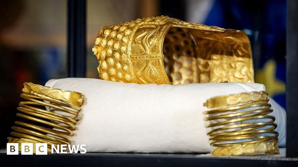 Ancient golden helmet recovered more than a year after Dutch heist