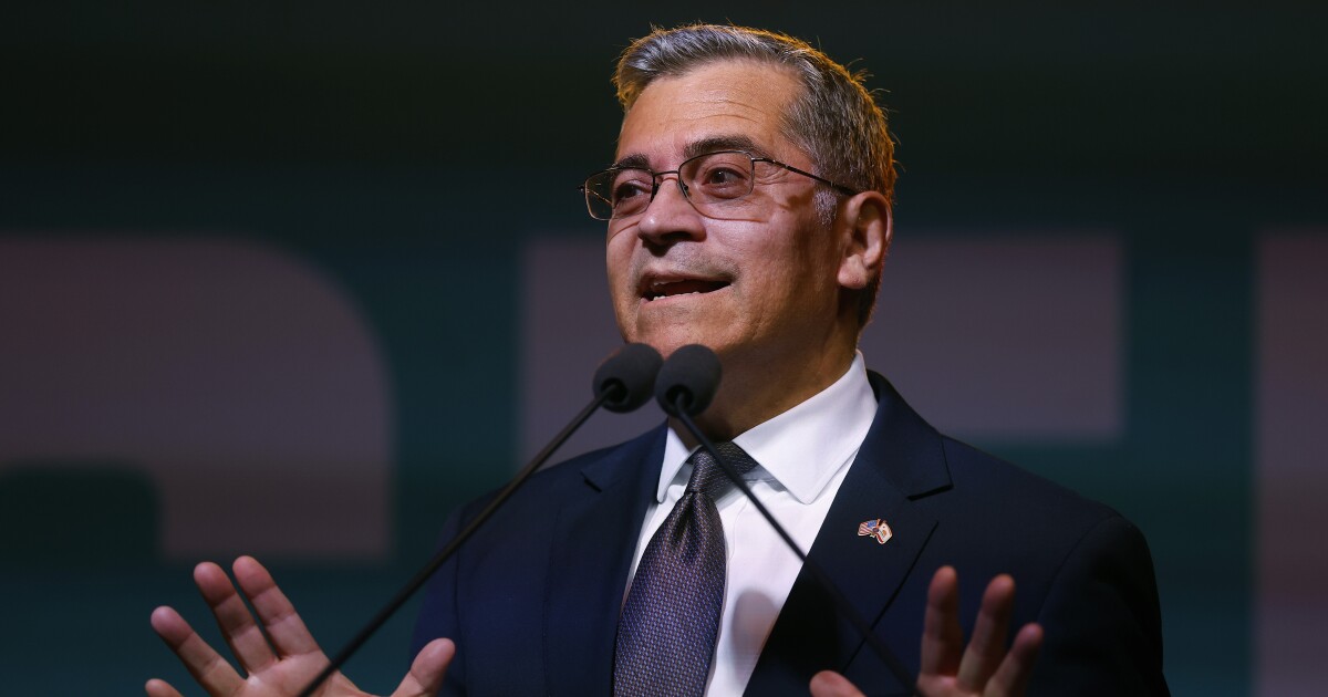 Democrat Xavier Becerra wins the top spot in November's race for California governor
