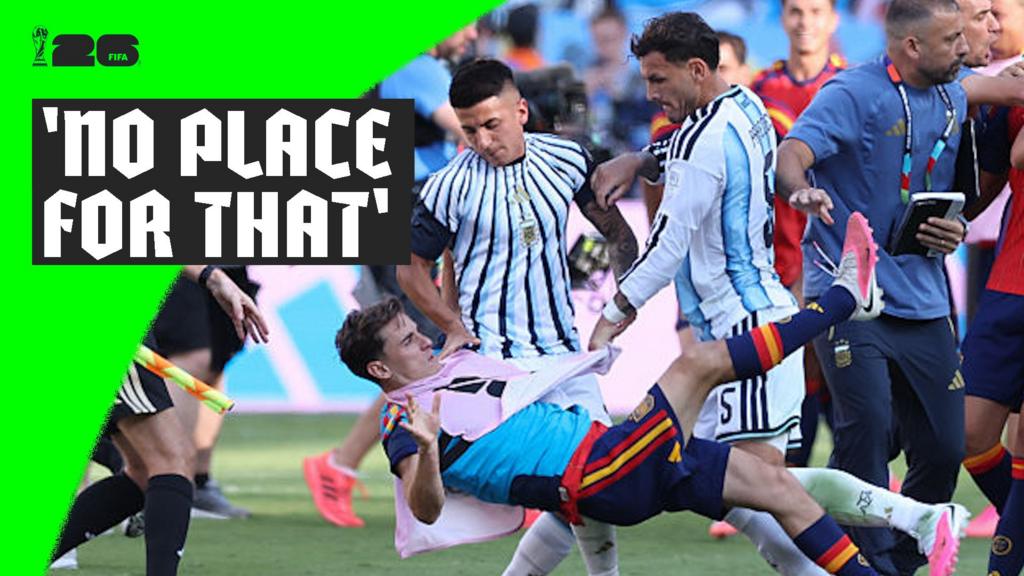 'The reaction is terrible' - World Cup final turns ugly at full-time