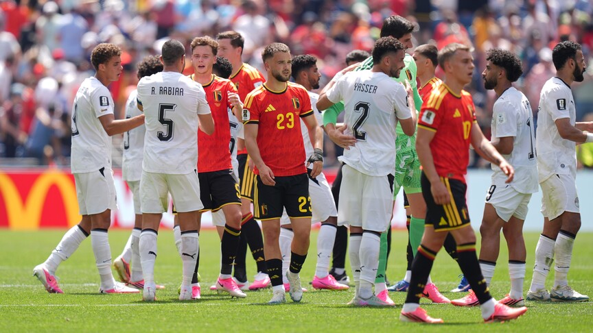 Belgium held to 1-1 draw by Egypt in World Cup opener