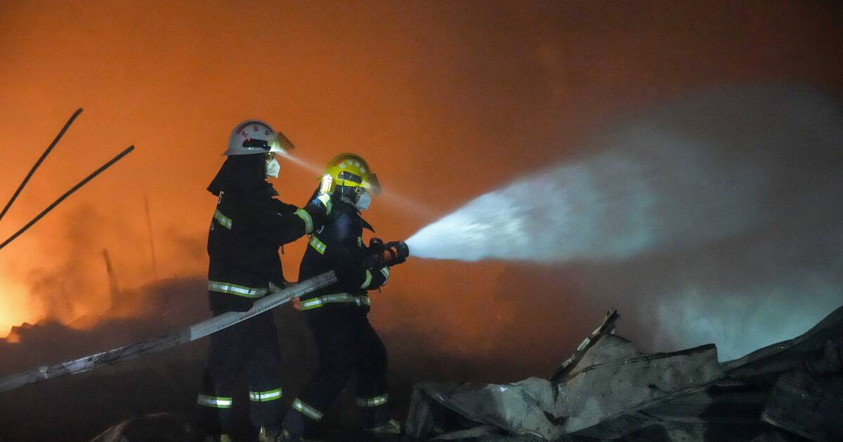 An explosion at a fireworks plant in China kills at least 26 people and injures dozens of others