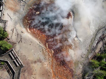 World's largest acidic geyser erupts in Yellowstone after years of silence