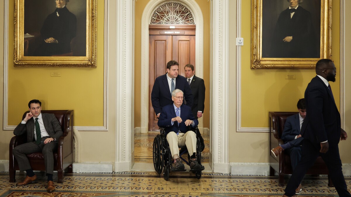 Former Republican Senate Majority Leader Mitch McConnell hospitalized