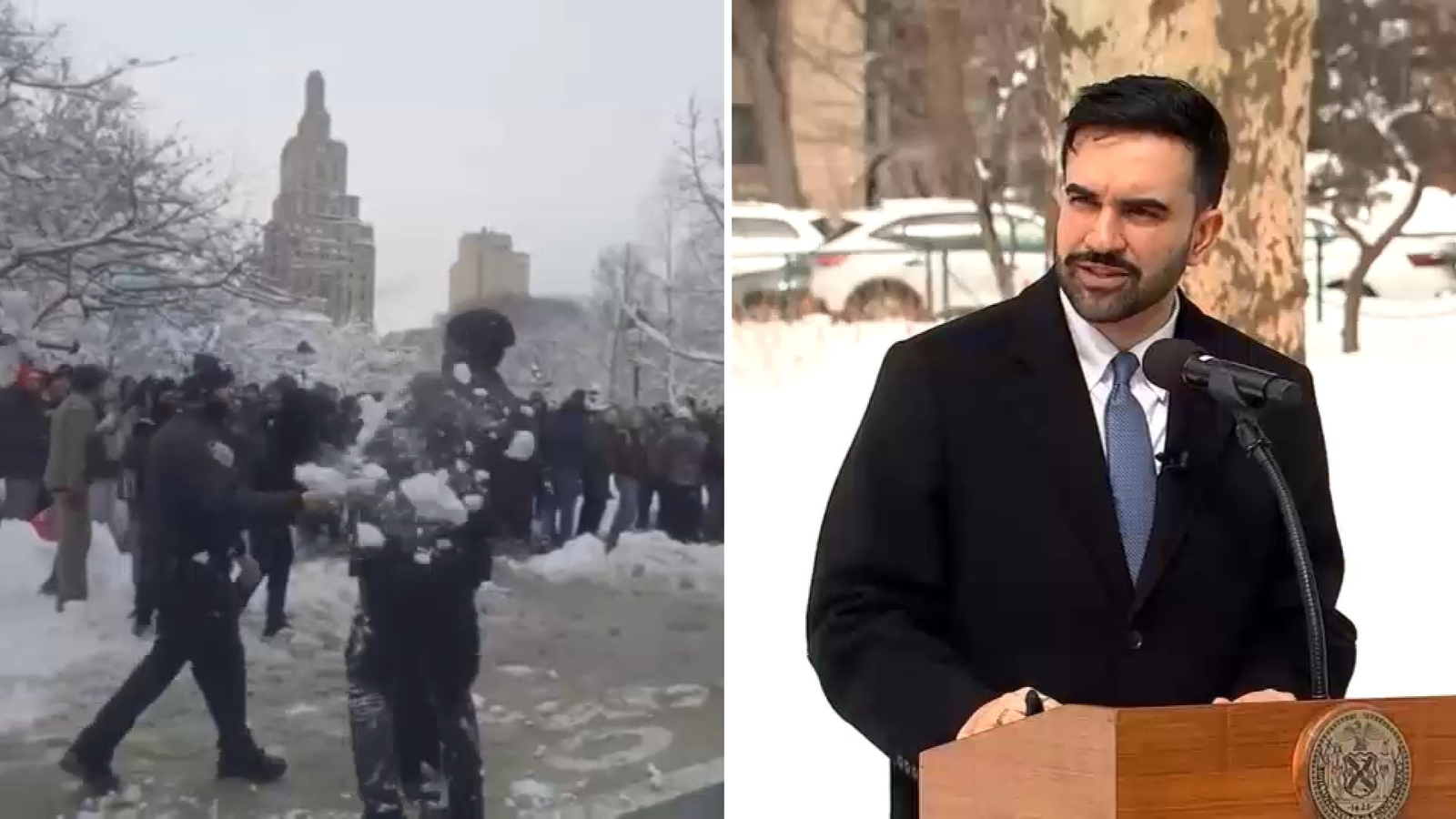 NYPD snowball fight: Zohran Mamdani doubles down, says people who pelted officers should not be charged
