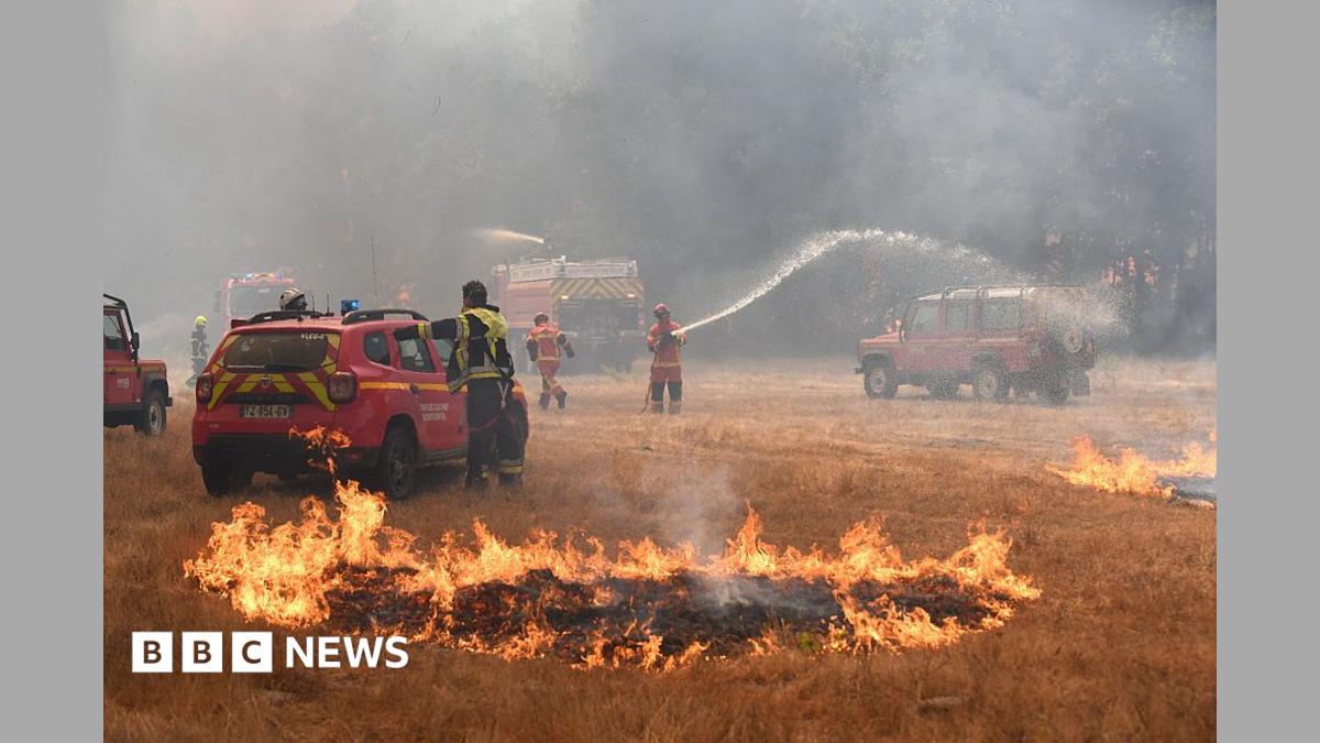 France fire crews face searing heat in battle to contain flames