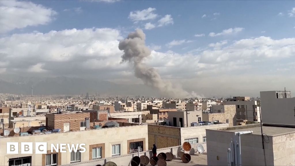 Watch: Smoke rises in Tehran as explosions heard across country