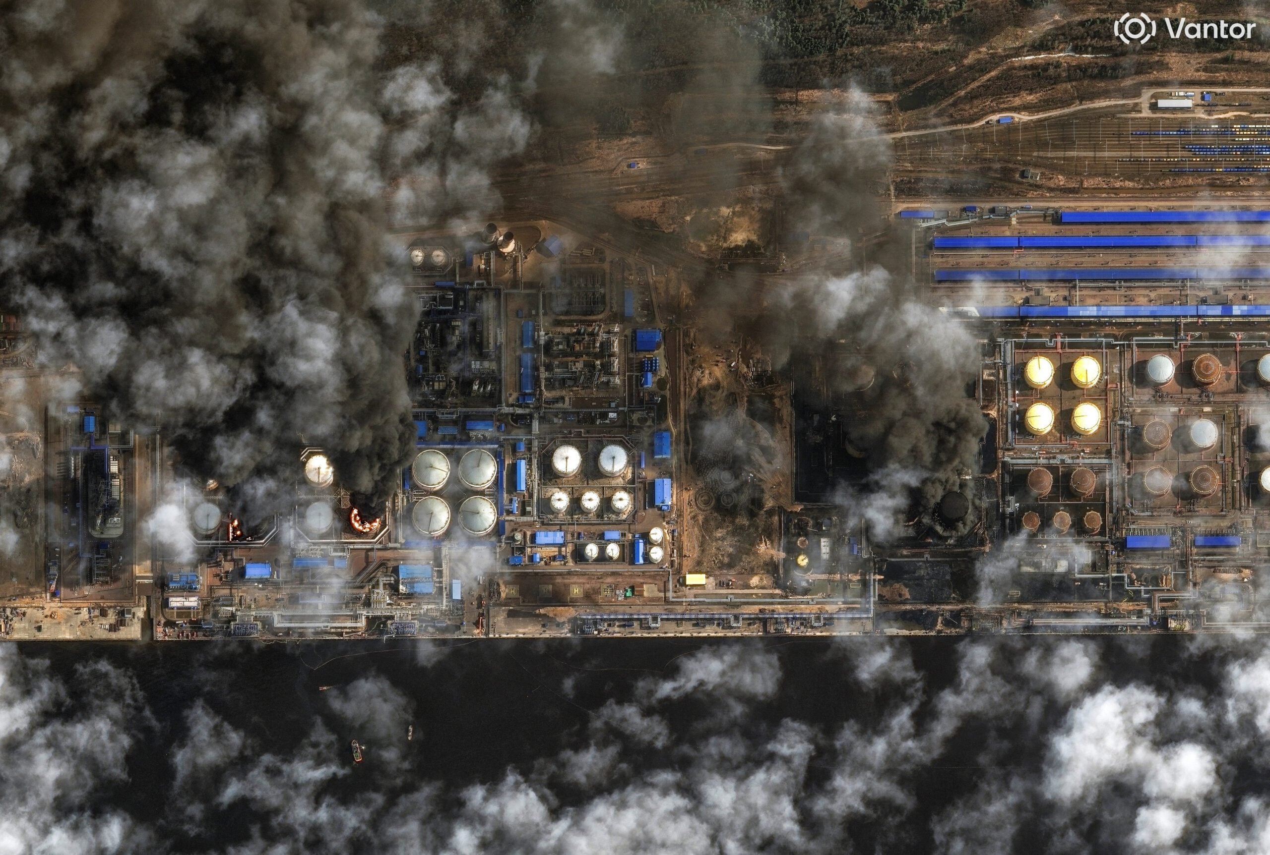 Ukraine Strikes Two Russian Refineries, Baltic Sea Port