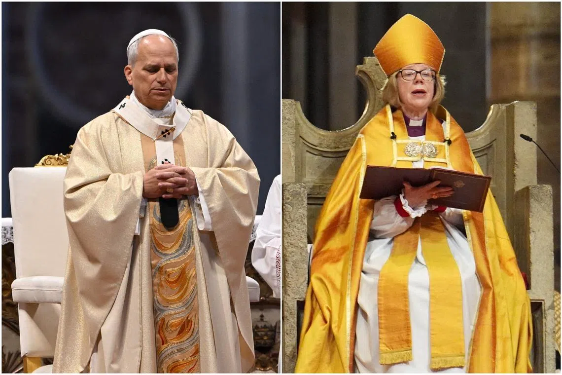 Pope and first female Archbishop of Canterbury meet and pray together