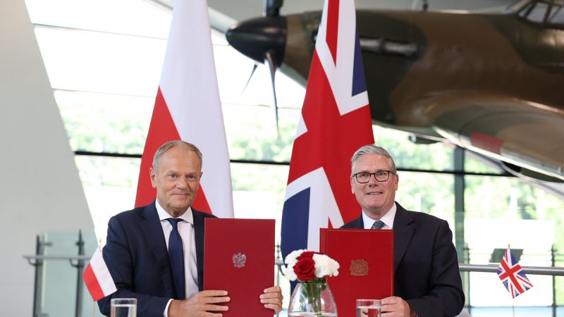 New UK-Poland treaty to focus on defence against Russia, Warsaw's prime minister says