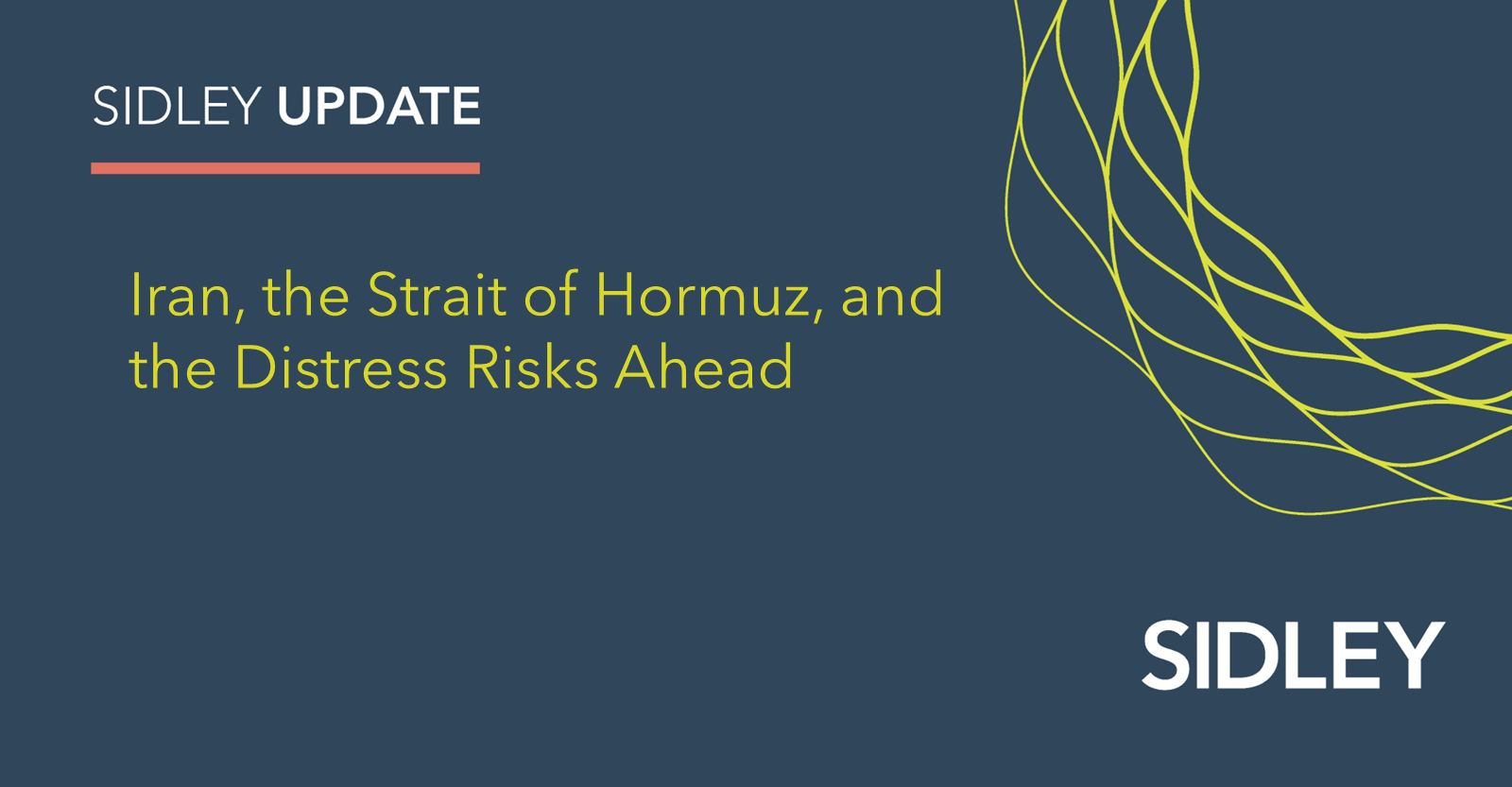 Iran, the Strait of Hormuz, and the Distress Risks Ahead