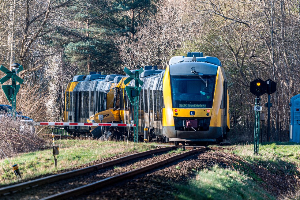 2 trains collide in Denmark, leaving 5 people critically injured