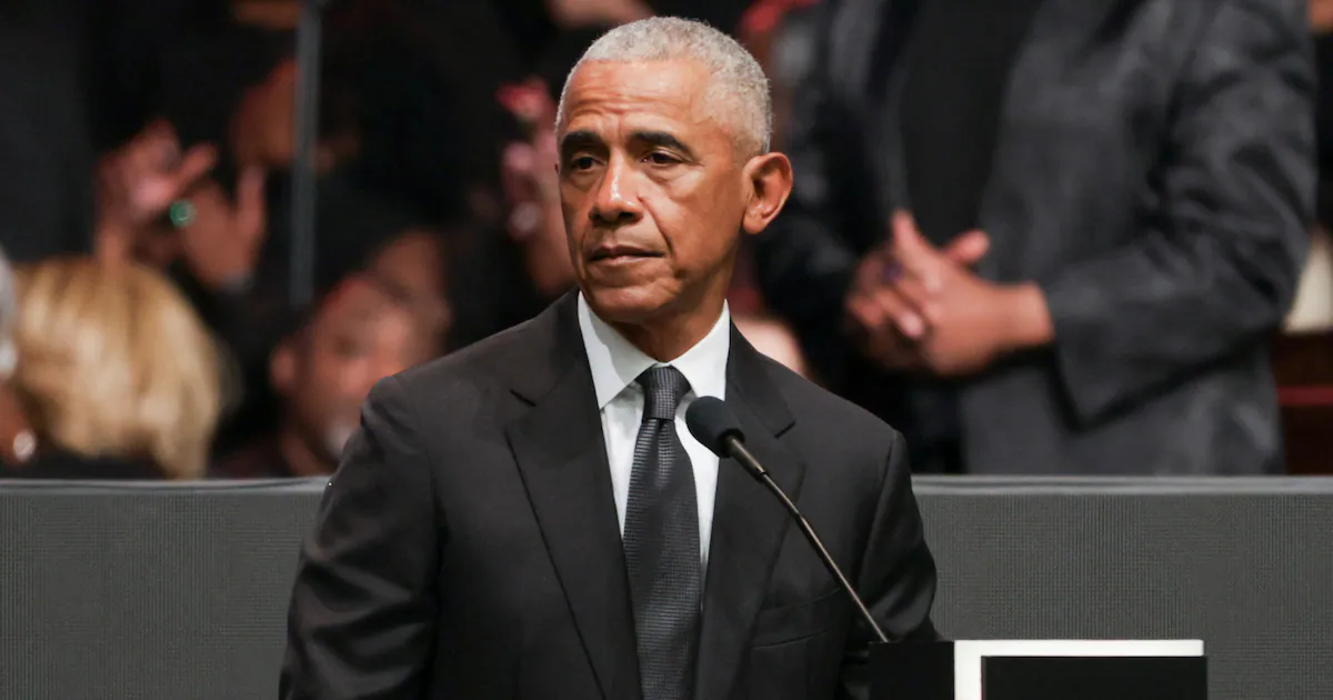 Obama Buries Trump in Barbs at Civil Rights Icon's Funeral