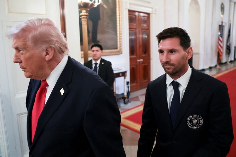 Soccer-Trump celebrates Messi, revels in Inter Miami’s 'good looks'