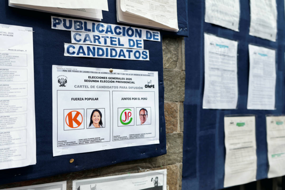 Peru’s presidential election runoff is too close to call, exit poll shows
