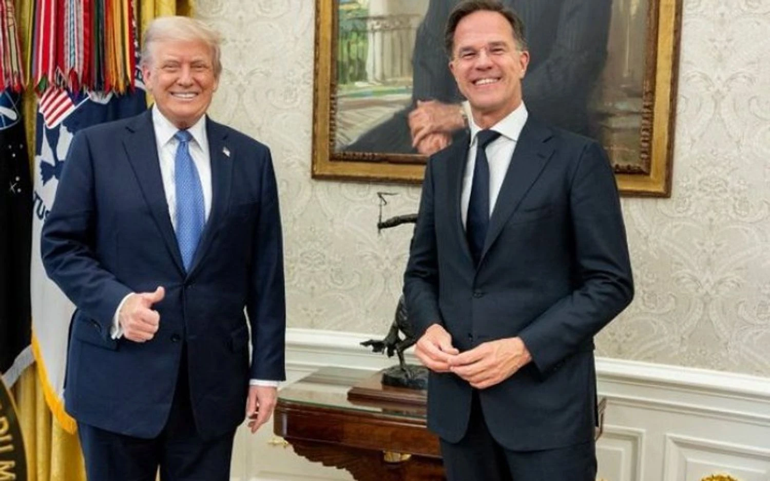 White House announces 'frank conversation' between Trump and Rutte