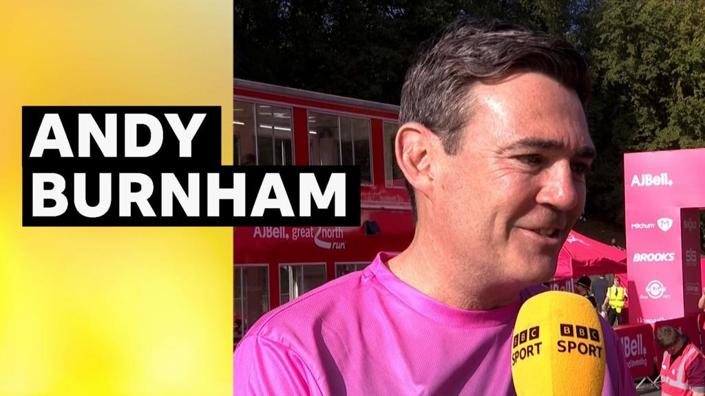 Prime Minister Andy Burnham on competing at Great North Run