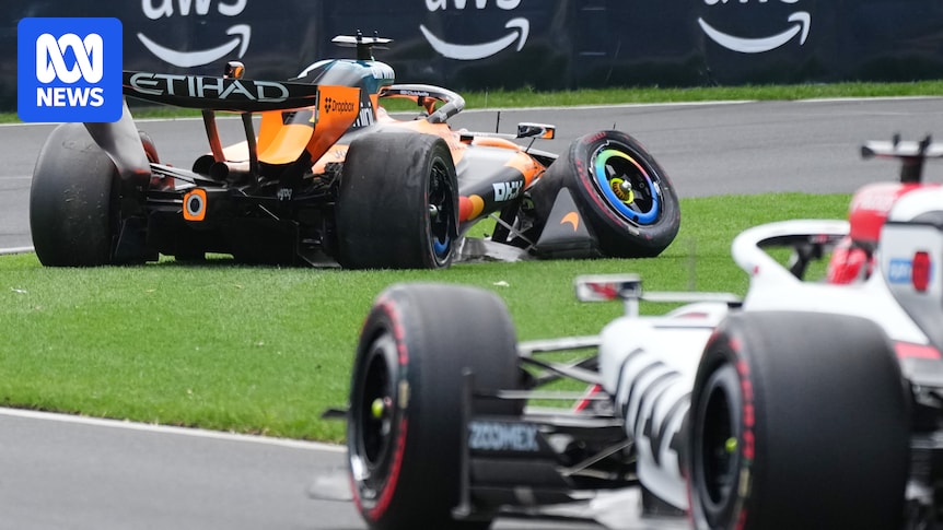 Australian F1 Grand Prix: Oscar Piastri crashes before home GP even starts