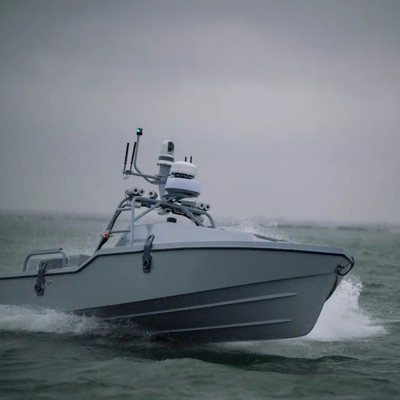 In apparent first, Navy drone boat rescues helicopter crew downed at sea
