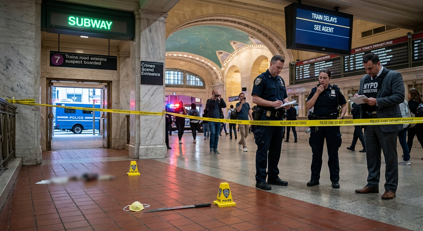 Knifeman calling himself 'Lucifer' slashes three at NYC's Grand Central