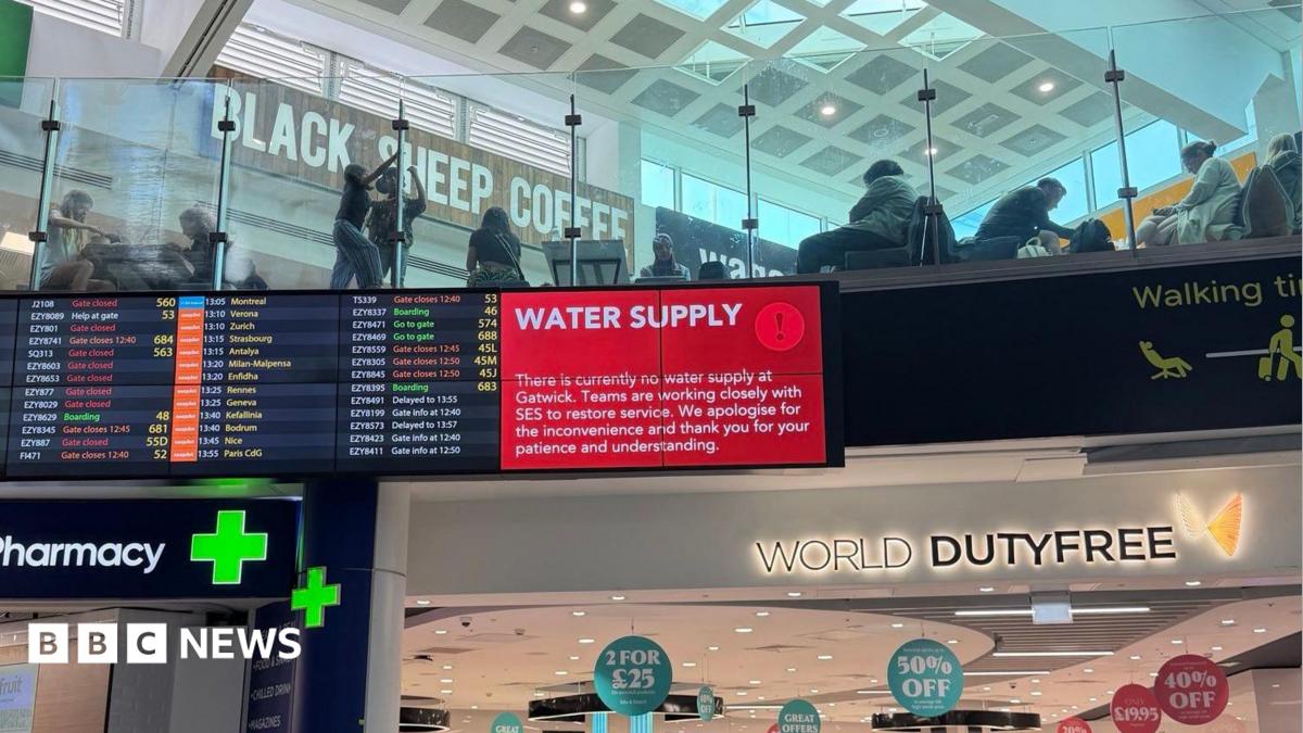 Water supply issue affects Gatwick Airport