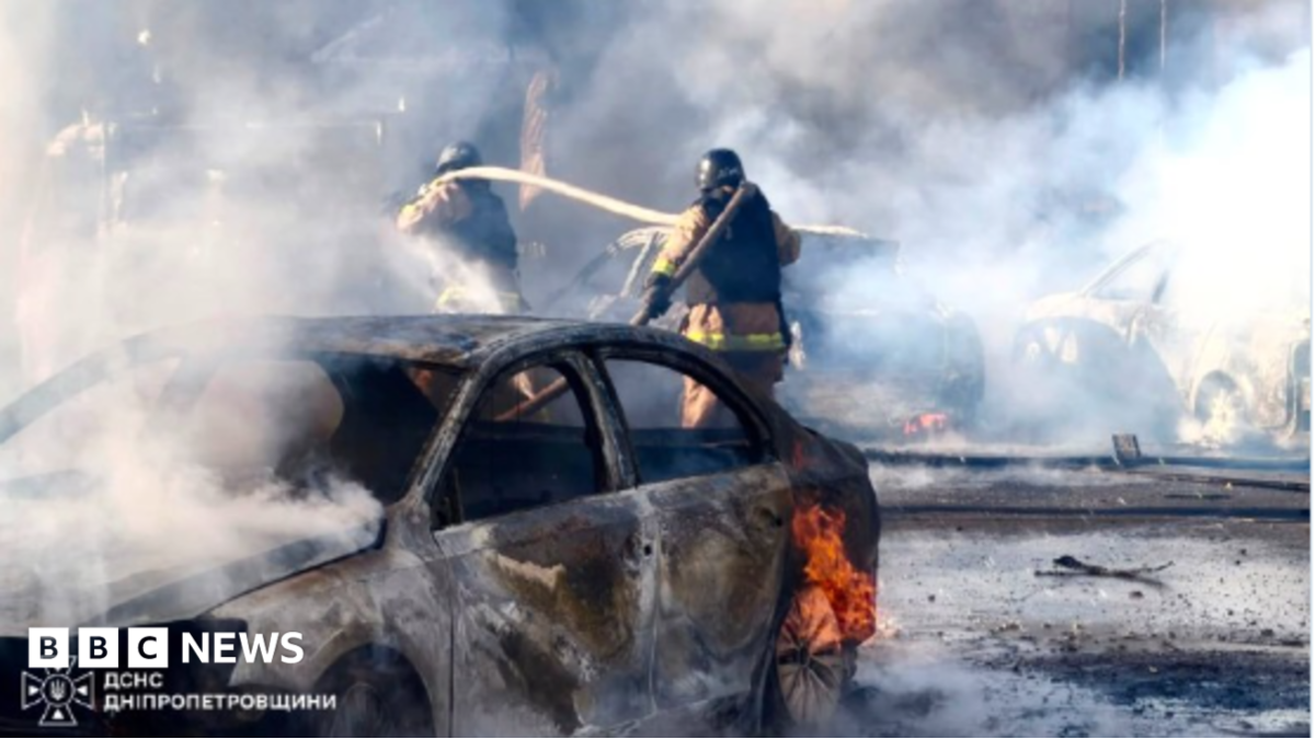 Five killed and 67 injured in Russian strike on shopping centre, Ukraine says