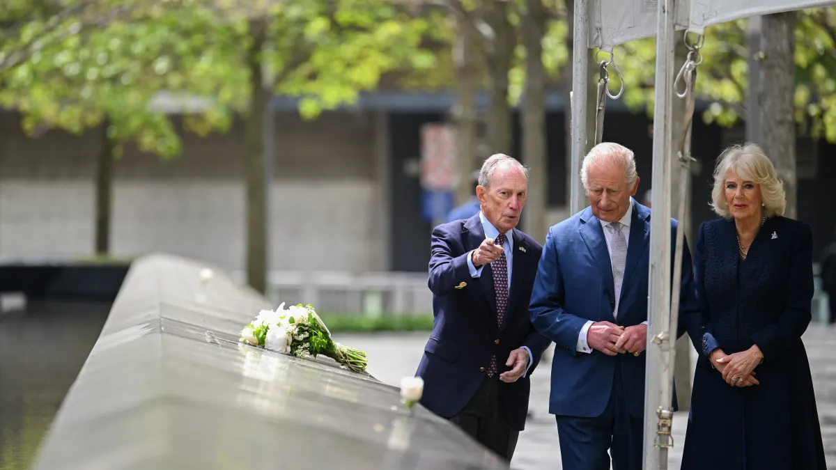 Mamdani, Bloomberg meet King Charles at 9/11 Memorial
