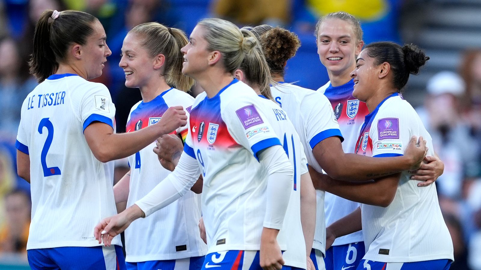 England 3-0 Ukraine: Lionesses made to settle for 2027 Women's World Cup play-off spot despite victory over Ukraine