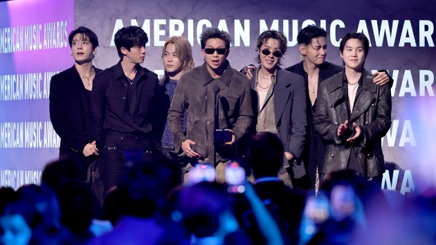 BTS win big as Black Eyed Peas reunite at American Music Awards