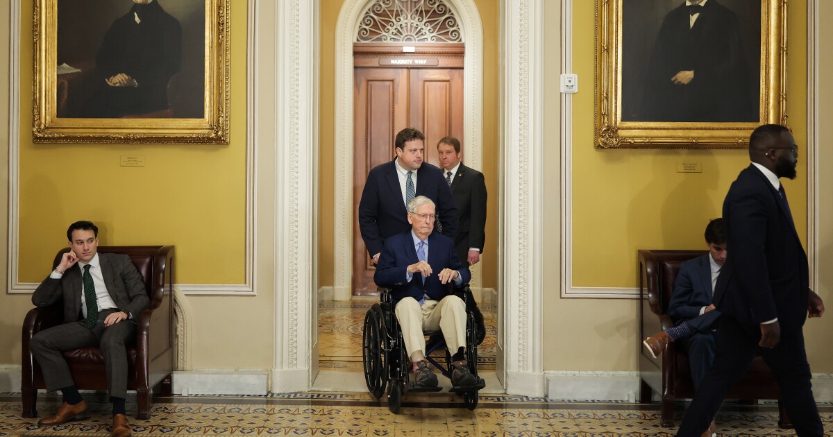 Former Republican Senate Majority Leader Mitch McConnell hospitalized