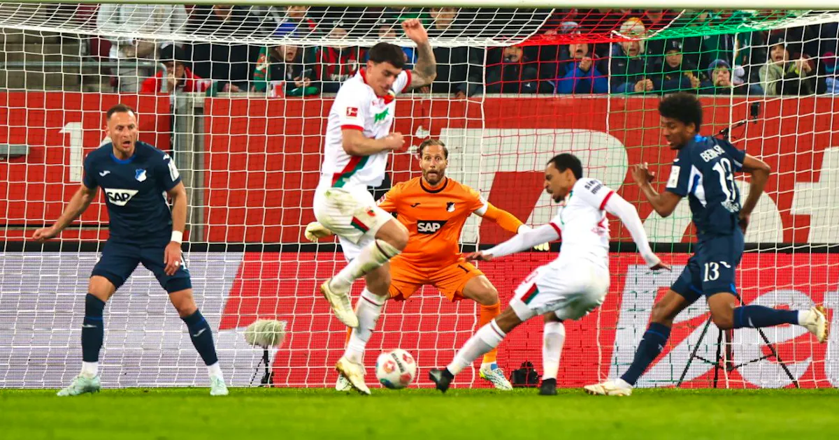 Bundesliga Augsburg miss late winner from the penalty spot