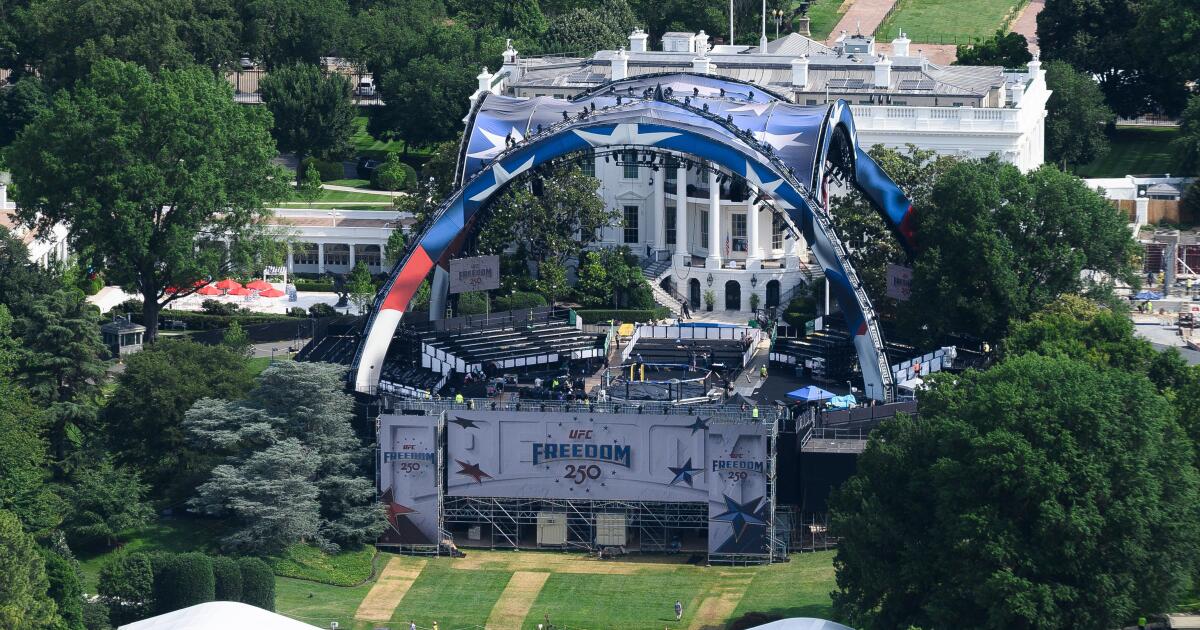 Trump administration sued over ‘illegal’ and ‘corrupt’ UFC event on White House lawn