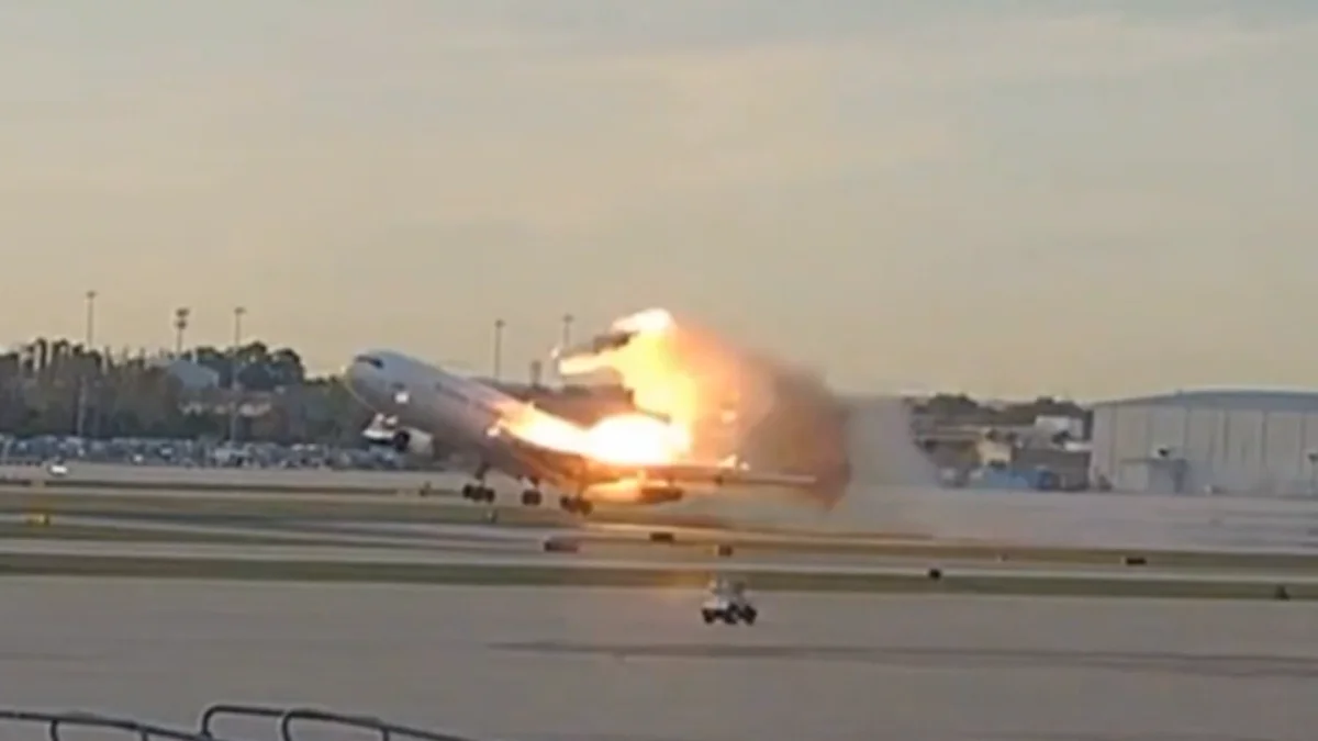 New video shows fiery moments engine separated from UPS plane in deadly crash