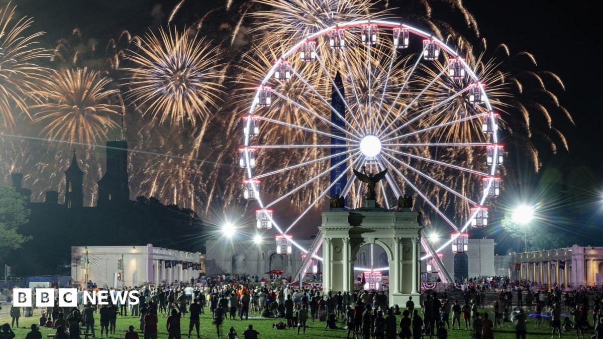 US marks its 250th birthday with fireworks, flyovers and extreme weather