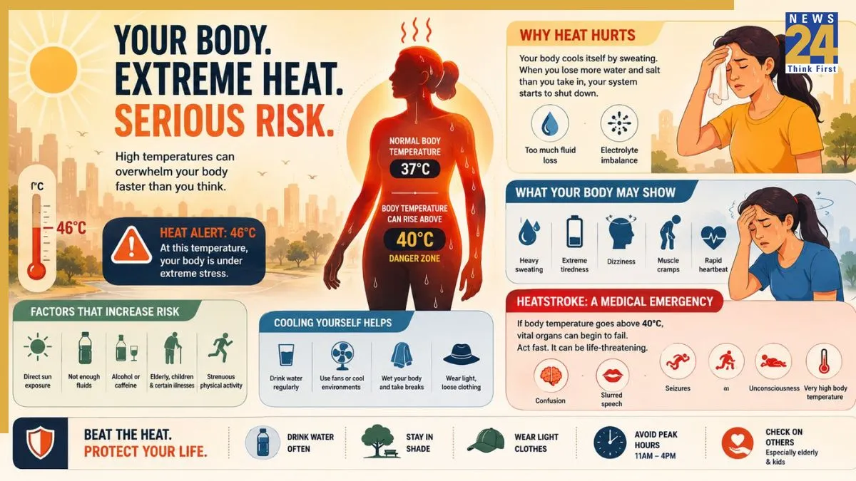Heatwave grips India: As temperatures soar 46 degrees Celsius, your body could be at serious risk; Here's how to stay safe amid severe heat
