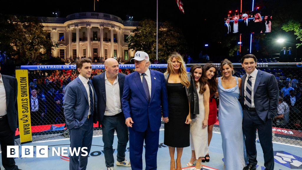 Thunderstorms threaten Trump's UFC cage fight on the White House lawn