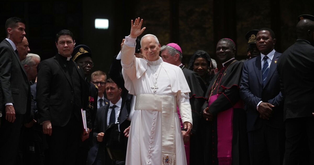 Pope Leo takes aim at 'handful of tyrants' spending billions on war