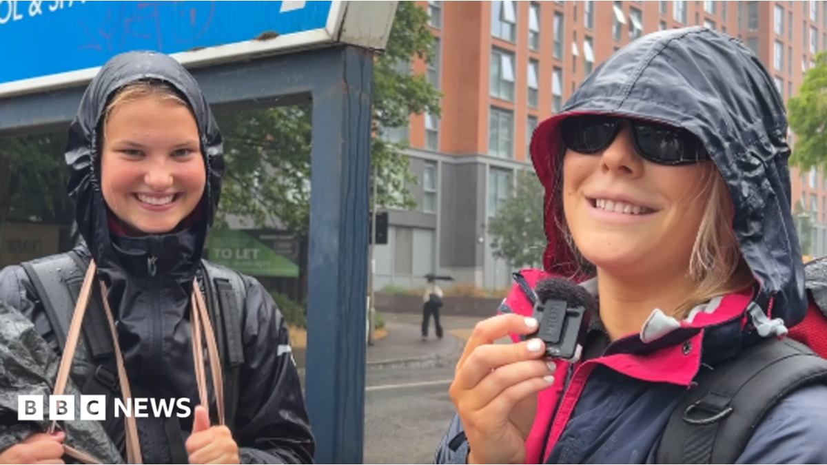 Festivalgoers brave heavy rain on wet first day