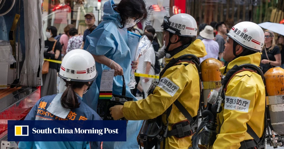 Dozens injured in Japan after man sprays ‘smelly’ liquid in Tokyo shopping centre