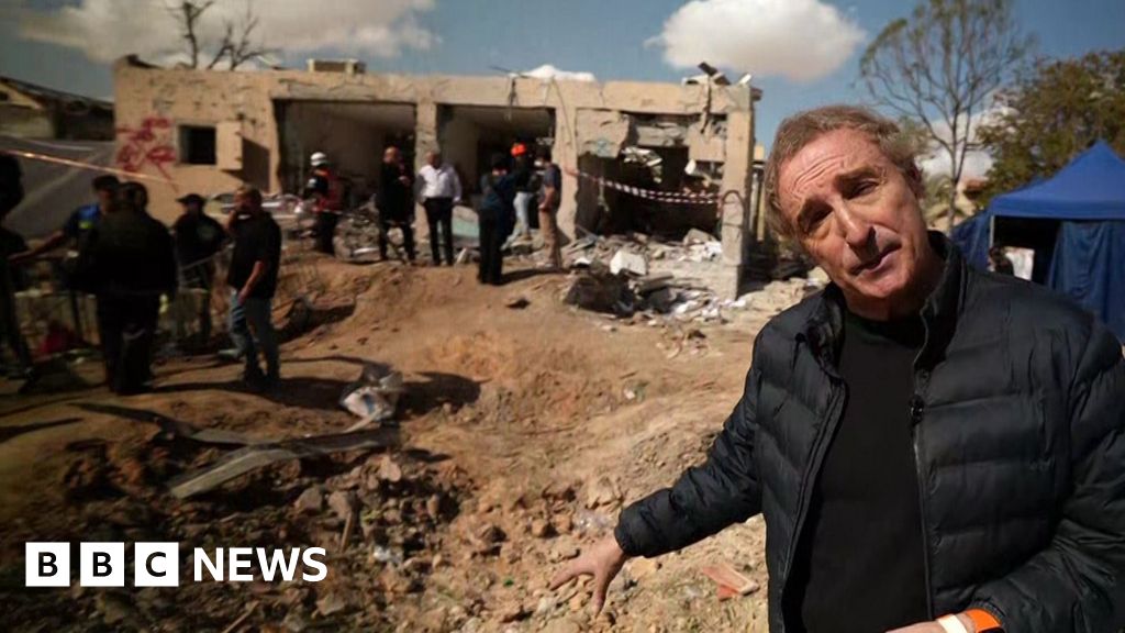 'A direct hit' - BBC visits Israeli town after Iranian strike