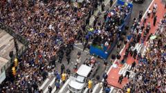 'City united after so long': New Yorkers rejoice in Knicks' championship parade