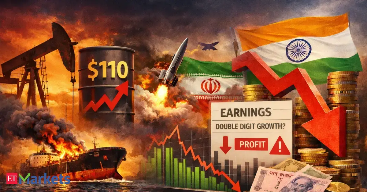 Earnings downgrade alert: How $110 crude and Iran war are threatening India Inc's double-digit dream