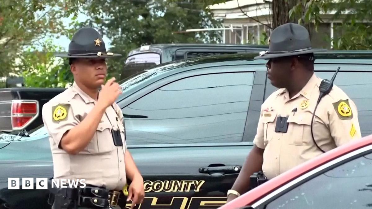 Georgia officials hunt for suspect in shooting that killed two and injured 35