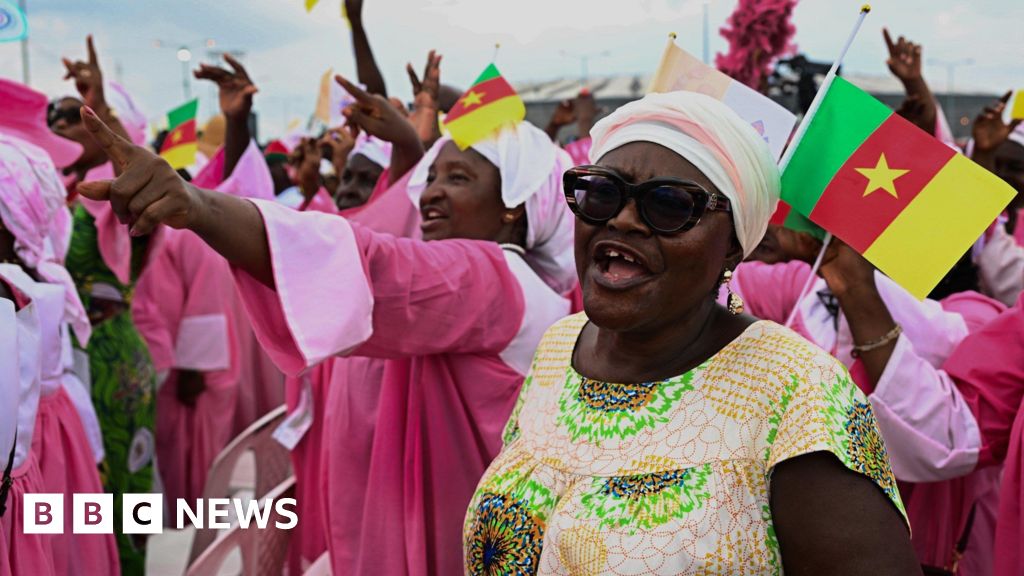 Thousands celebrate open-air Mass with Pope Leo in Cameroon - in pictures