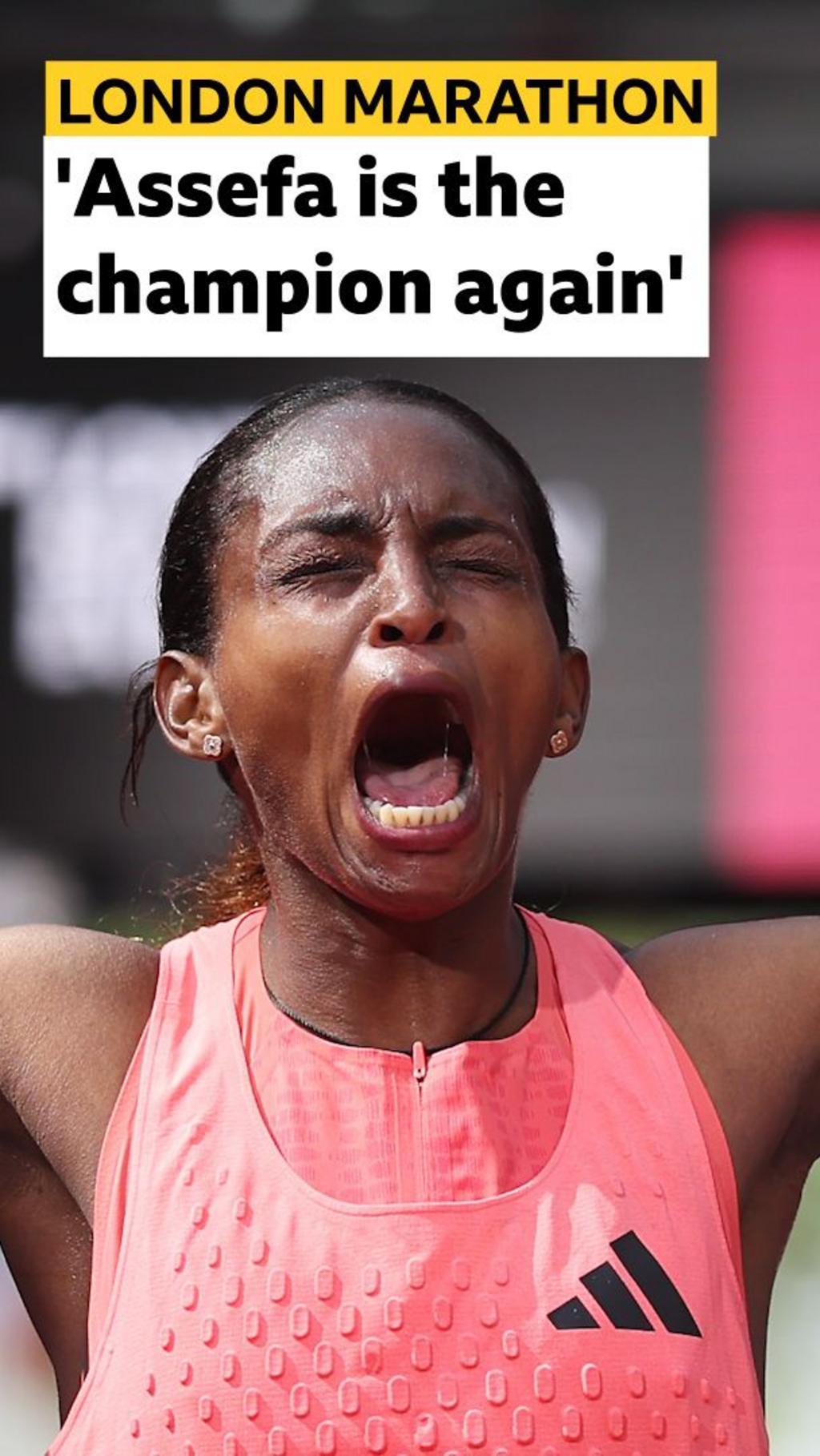 'She's the champion again!' - Assefa breaks own world record at London Marathon