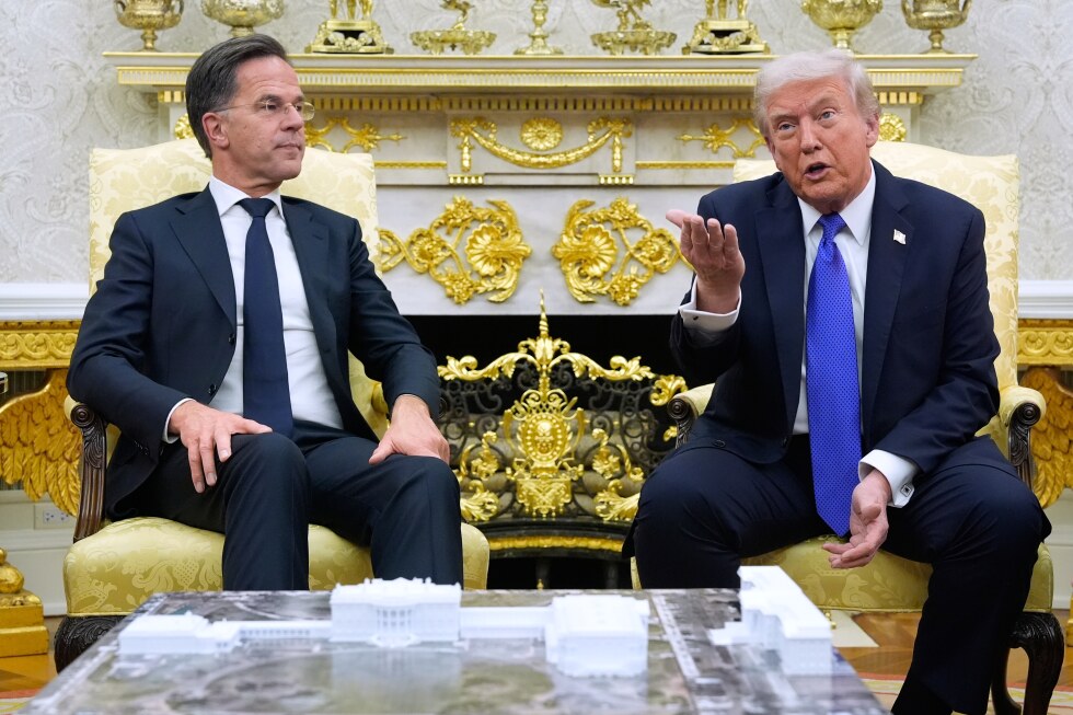Trump meets with NATO leader Rutte as he muses about pulling out of the military alliance
