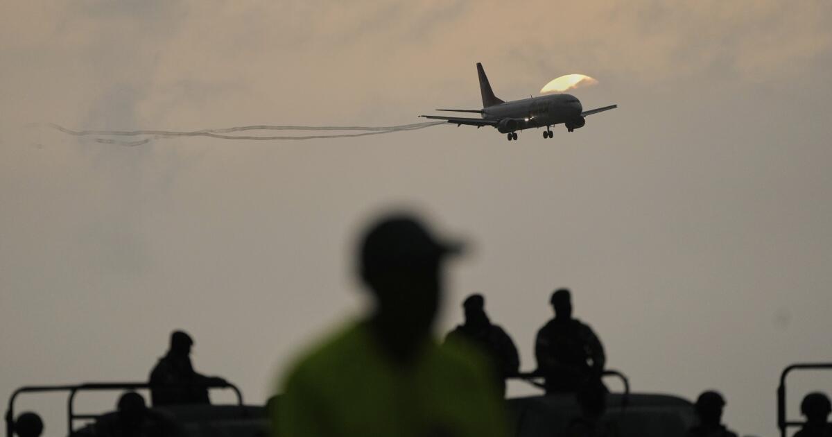 A first group of 12 deportees from the U.S. arrives in Uganda, lawyers say